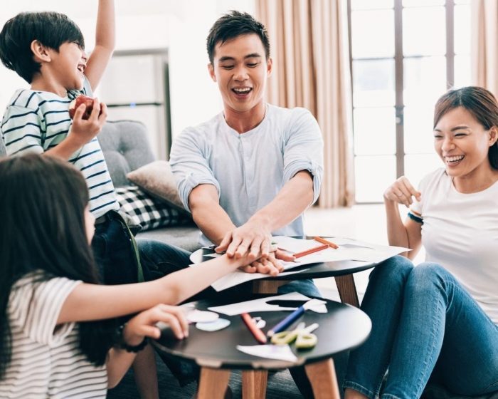 family playing Types of Games for Family Game Night