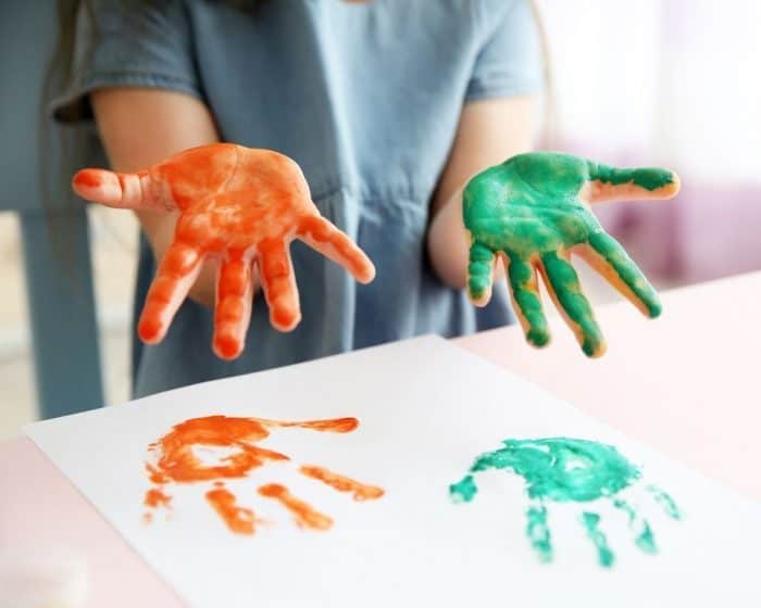 handprint art fathers day gift ideas
