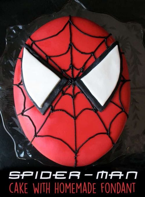 easy spiderman cake