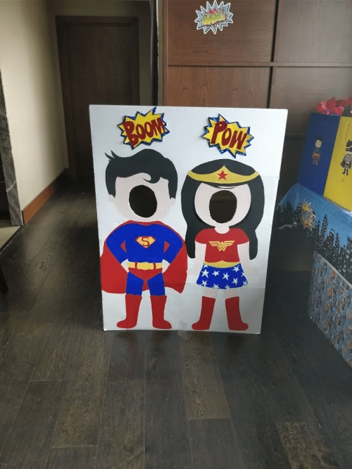 superhero photo booth diy prop