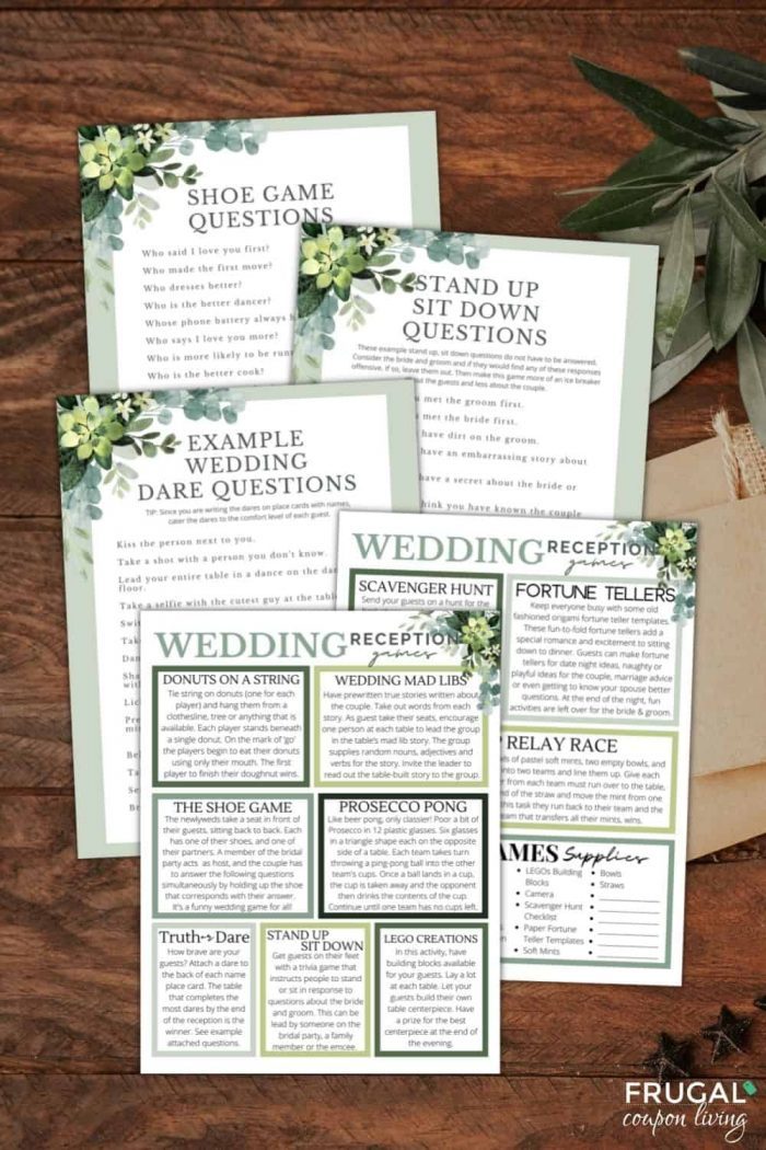 Wedding Games Printable