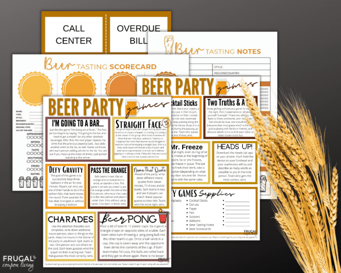 beer party games