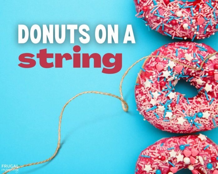 donuts on a string teen party game