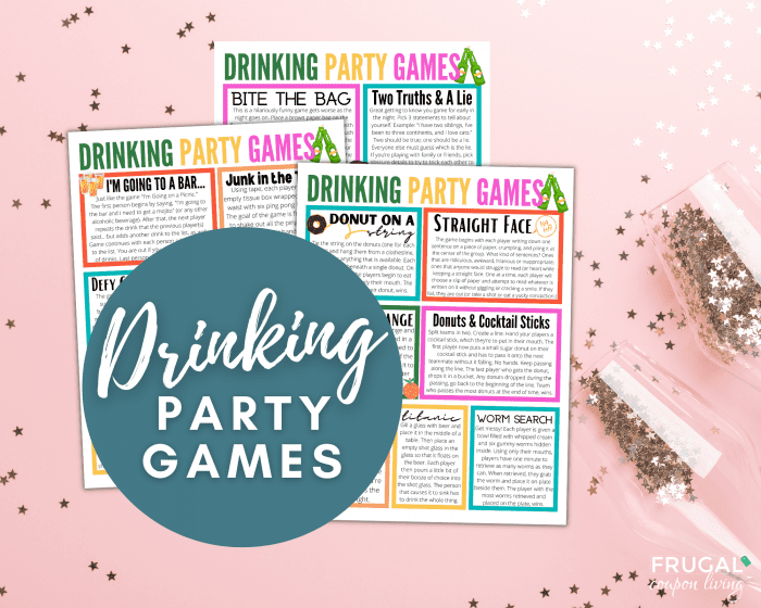 21st Birthday party Drinking Party Games Ideas