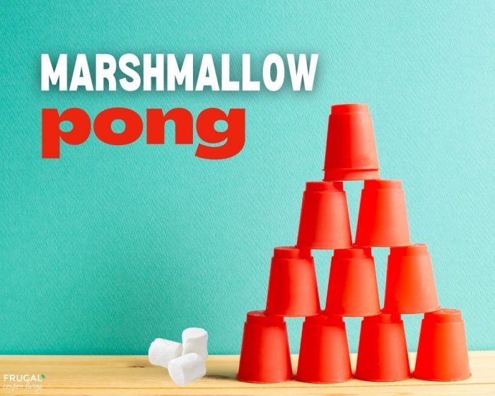 how to play marshmallow pong game for teens