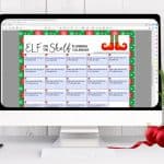 Editable Elf on the Shelf Calendar Template Printable PDF