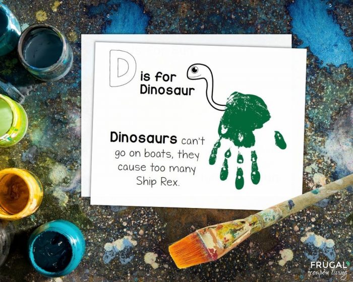 Fun handprint Dinosaur Craft for Toddlers