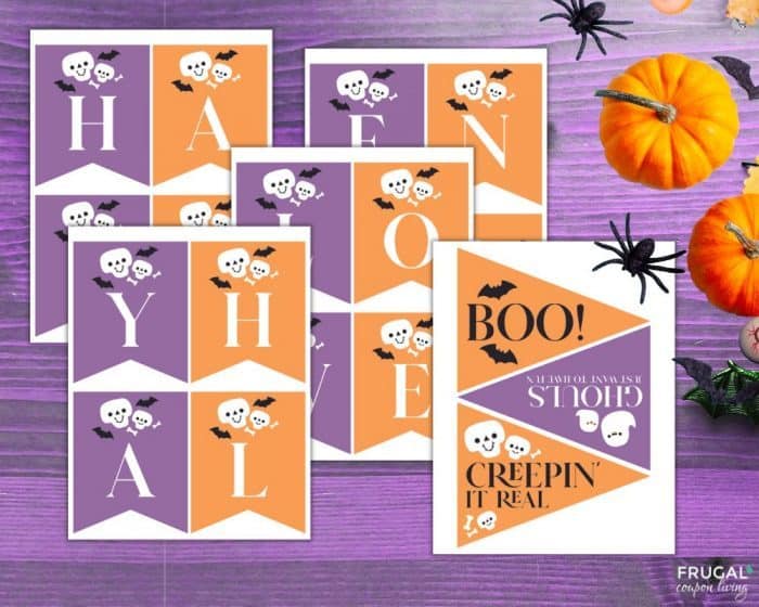 free party decor halloween party banner printable