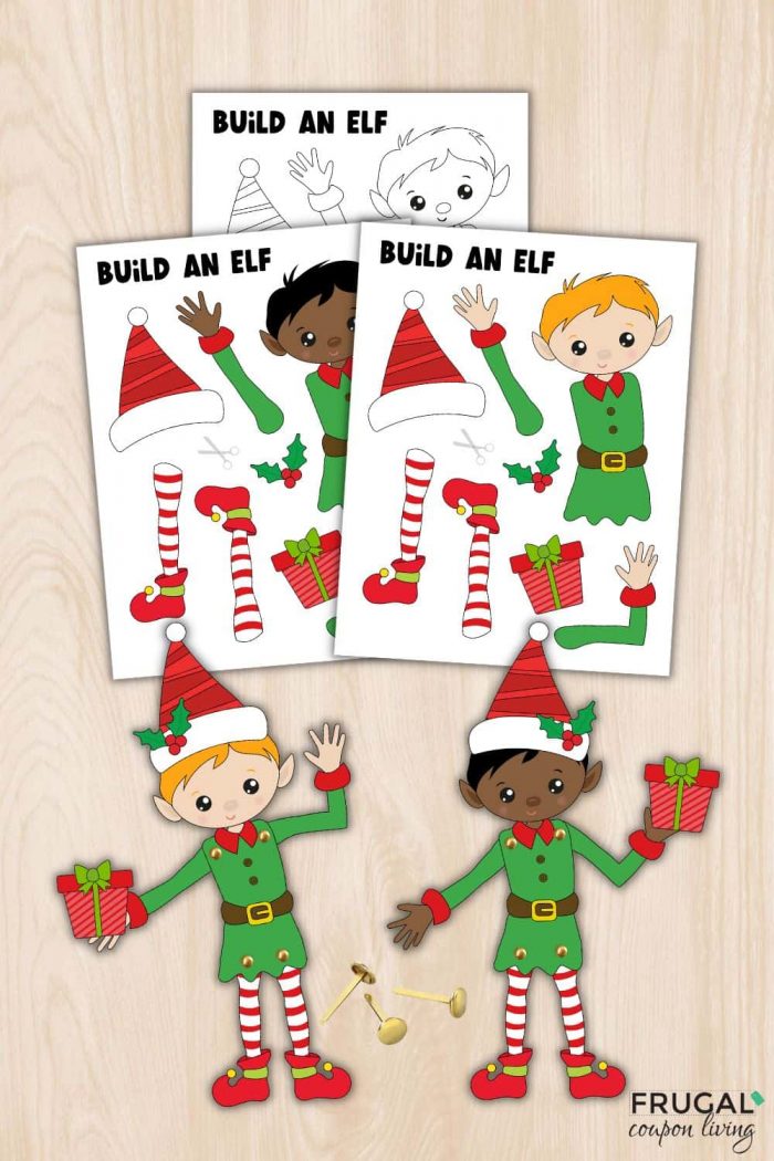 elf yourself printable elf template paper elf craft