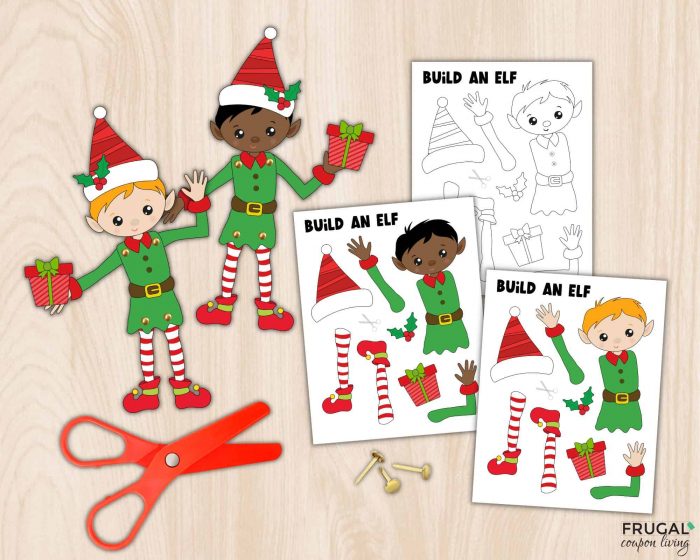 Elf Yourself Free Printable Elf Template Christmas craft