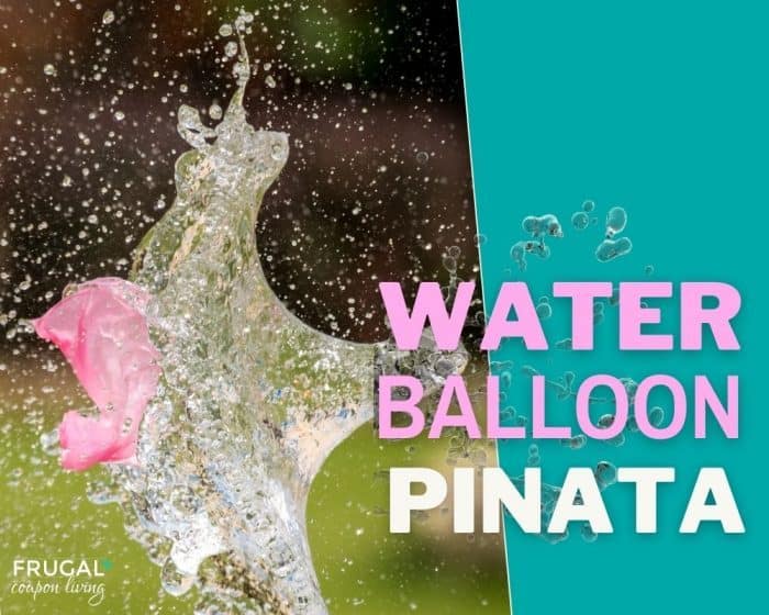 water balloon piñata outdoor water game