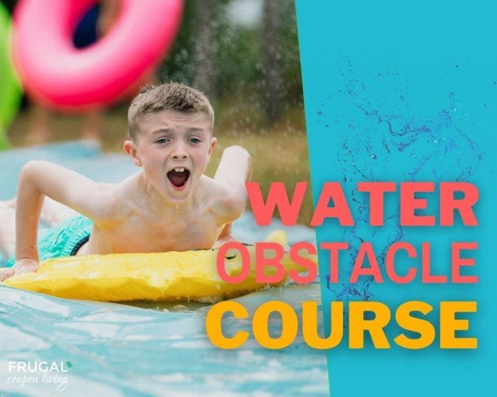 backyard water obstacle course games