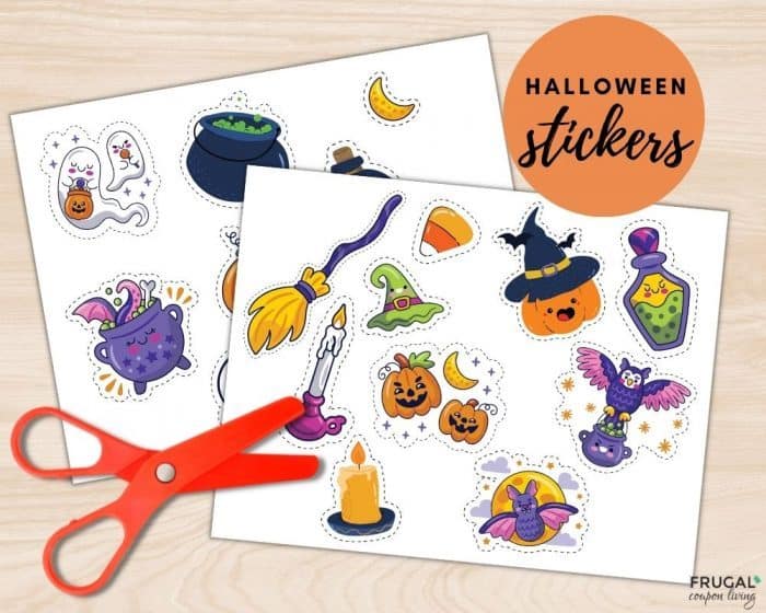 fun halloween stickers printable