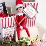 Easy Elf on the Shelf Movie Night Props