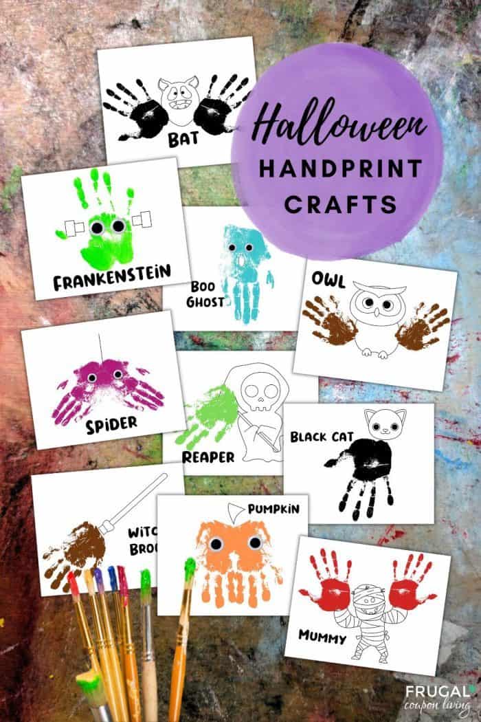 fun Halloween handprint arts and crafts