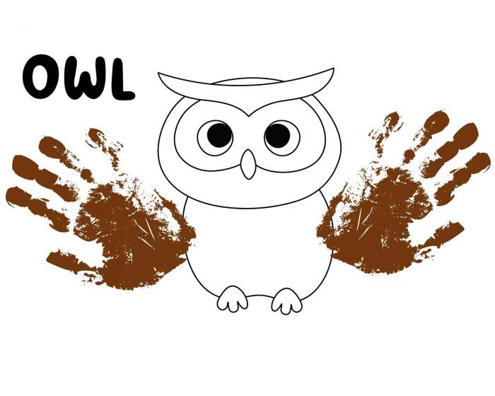 owl Halloween art for toddlers