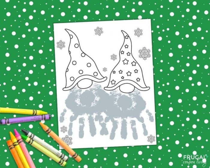 how to make kids handprint Christmas elves craft