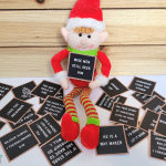 Elf on the Shelf letter board props printable christian christmas ideas