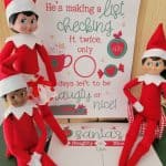 christmas countdown elf on the shelf naughty and nice list printable