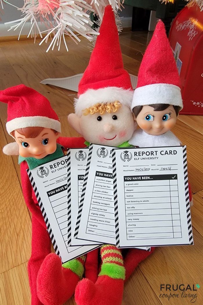 Printable Elf Report Cards