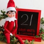 DIY Calendar elf on the shelf dollar tree idea