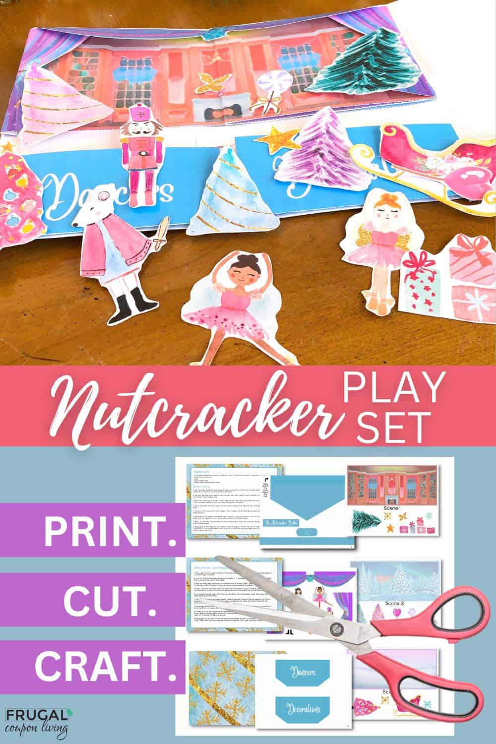 cute nutcracker printables christmas activity set for kids