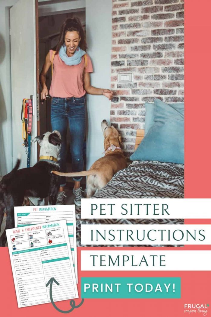 printable pet sitter instructions