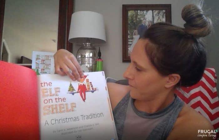 reading the elf on the shelf book unboxing