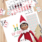 Elf on the Shelf miniature playing cards printable