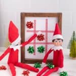 diy elf on the shelf tic tac toe