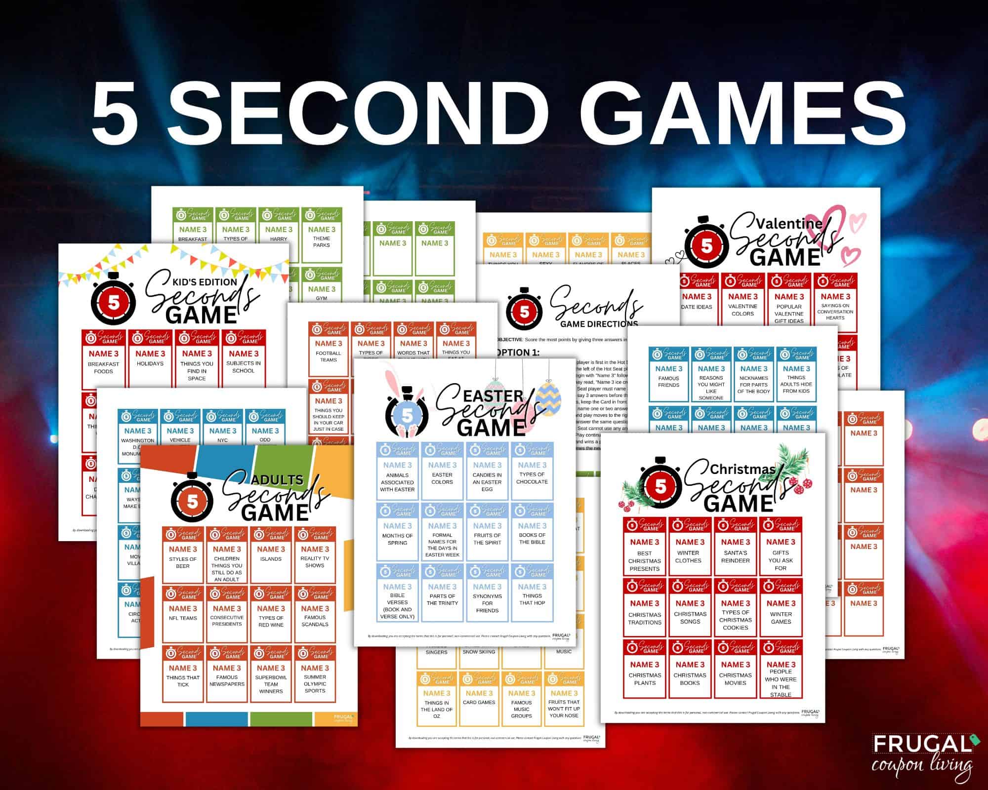 what is a five second game and how to play