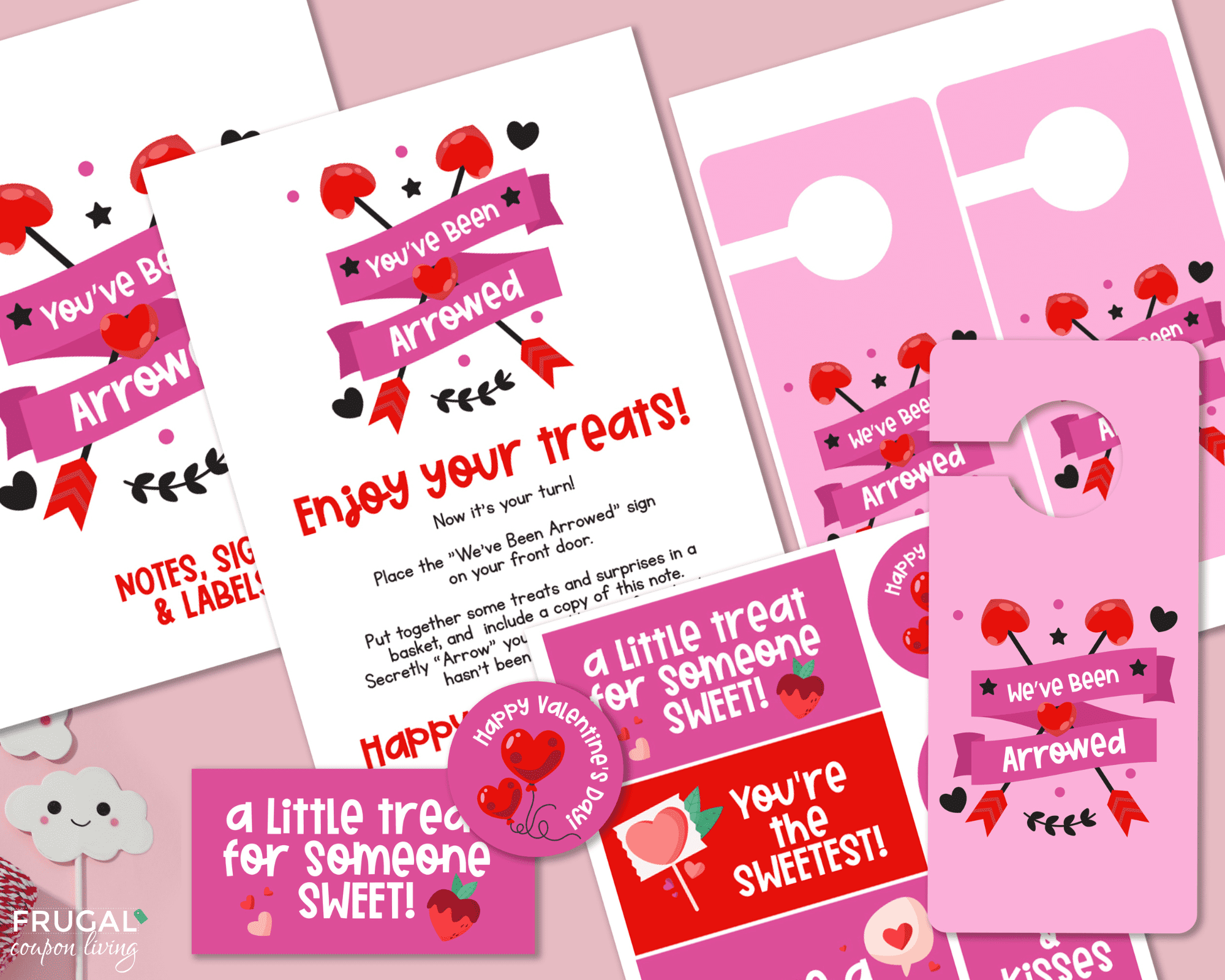 You've been arrowed fun valentine game printable