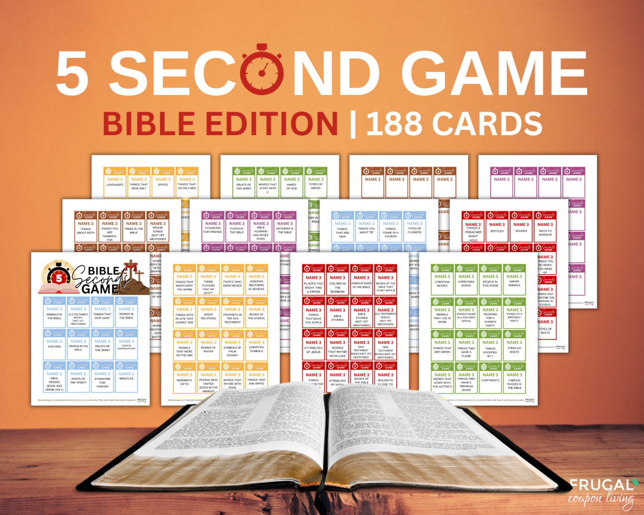 bible 5 second rule game printable