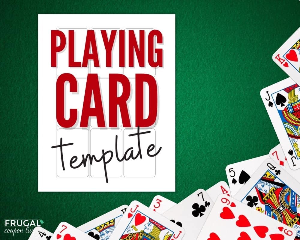 make your own diy playing cards template printable