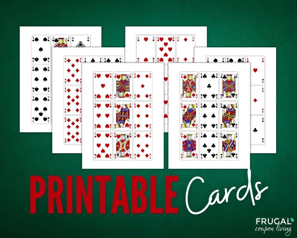 printable playing cards 52 card deck