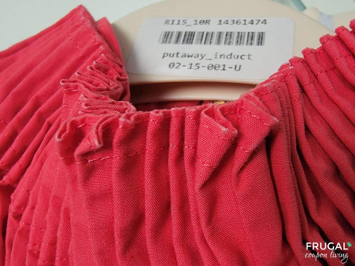 worn clothing from rent the runway