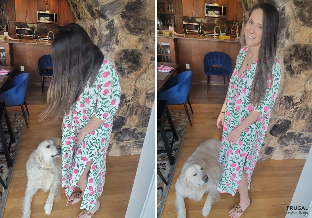 cute rent the runway caftan dress review