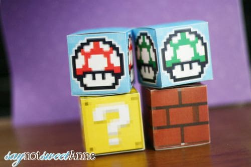 cute mario treat box party favors DIY