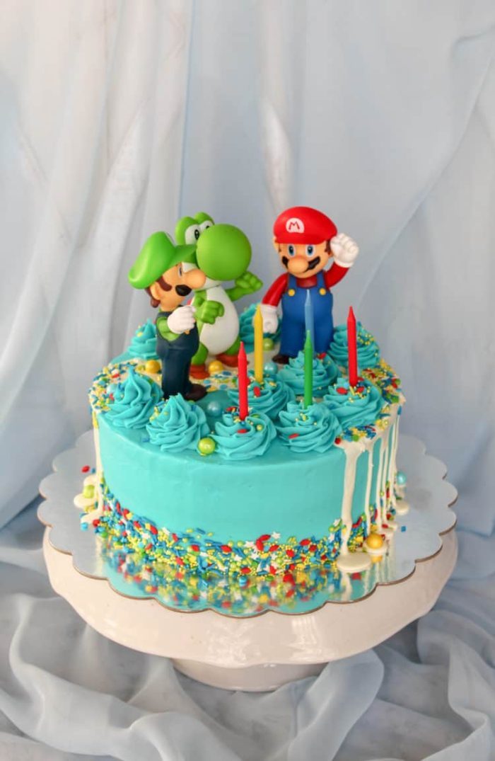 how to make an impressive super mario birthday cake