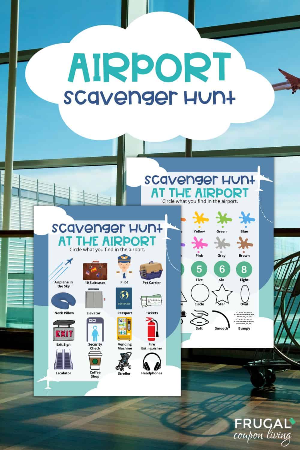 Airport Scavenger Hunt Printable For Kids