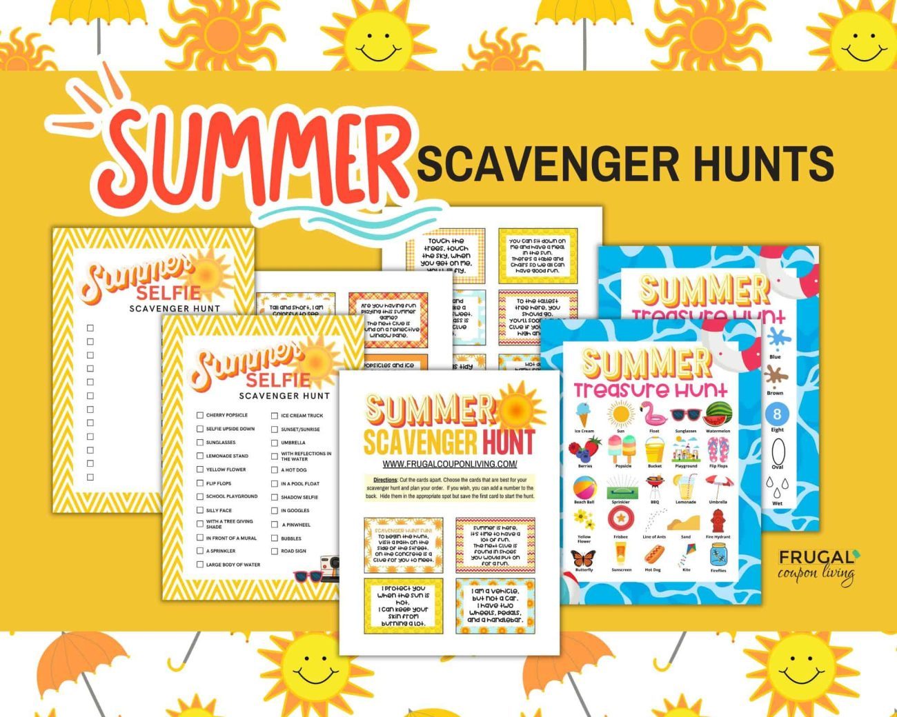 cool Summer scavenger hunt ideas you can print today