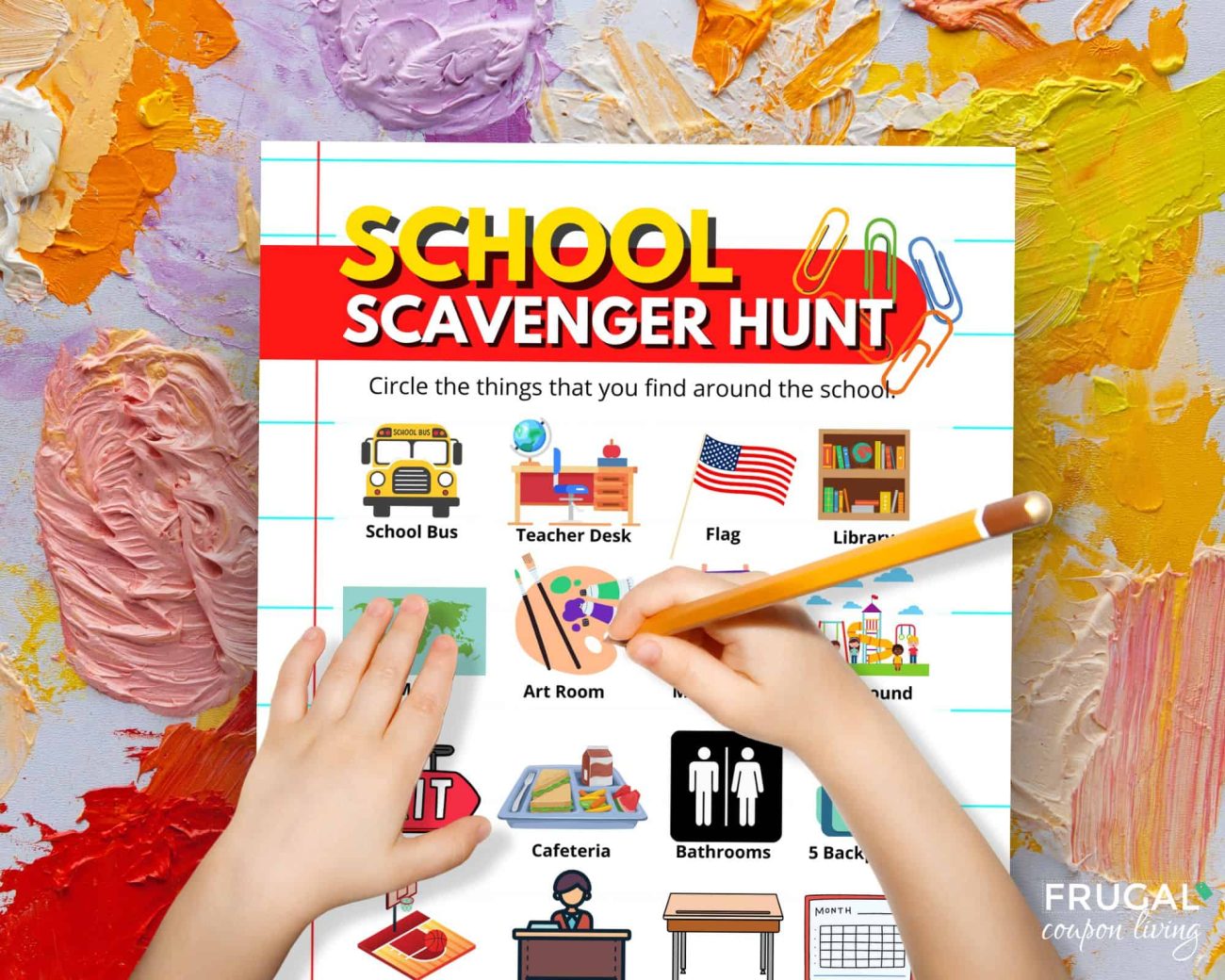 how to do a school scavenger hunt with kids