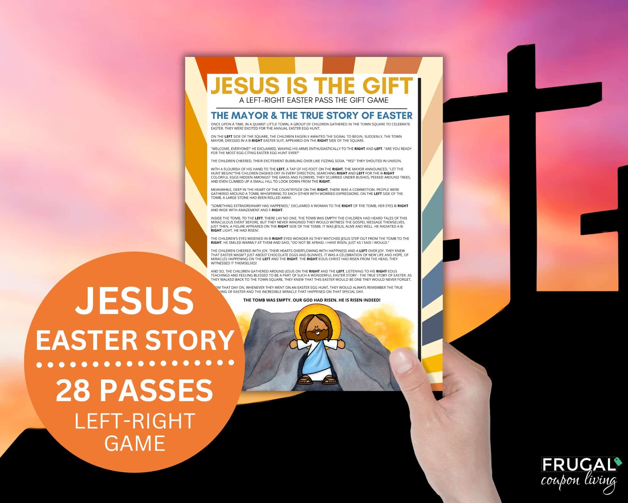 chrsitian pass the gift left right game