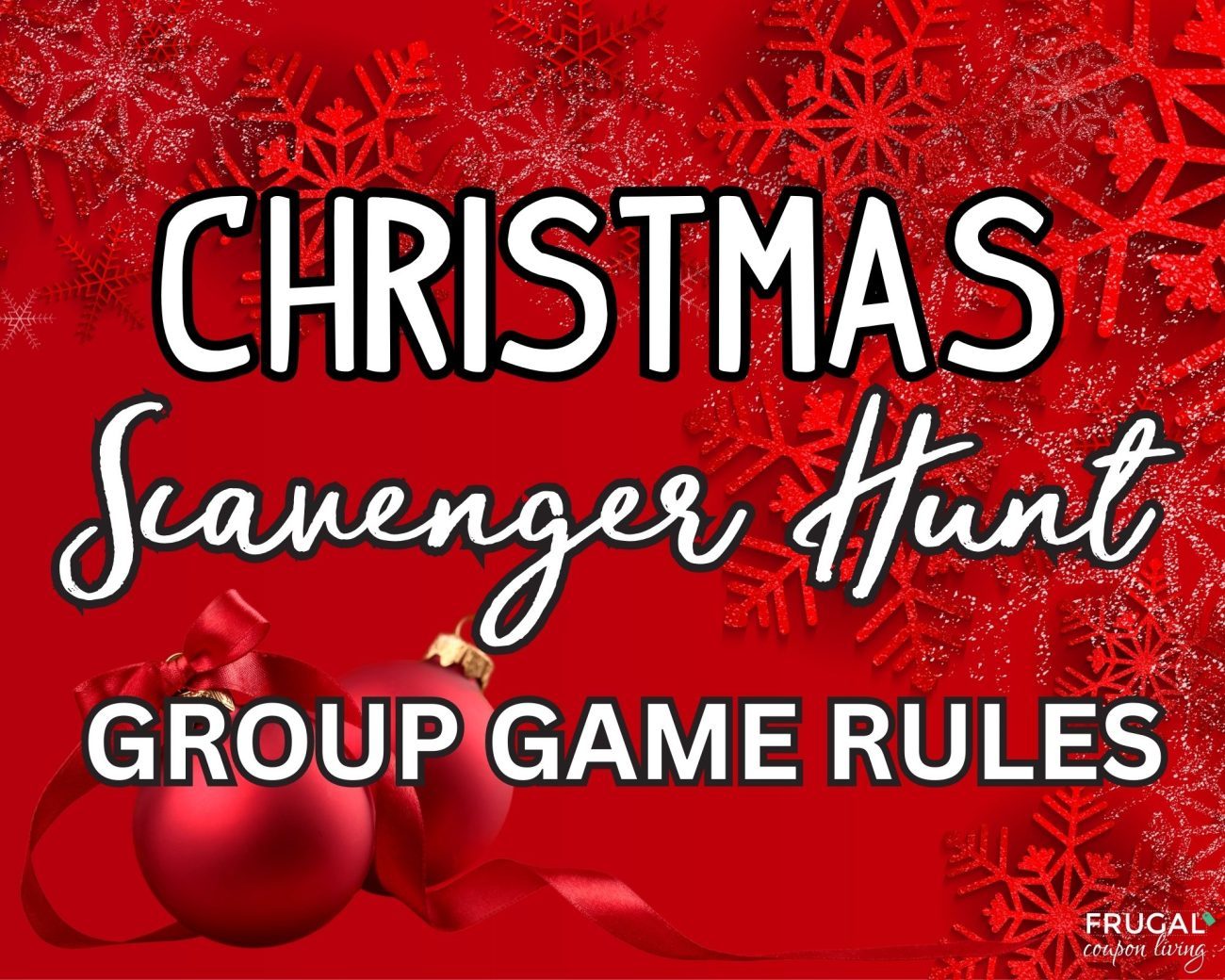 group game christmas scavenger hunt rules