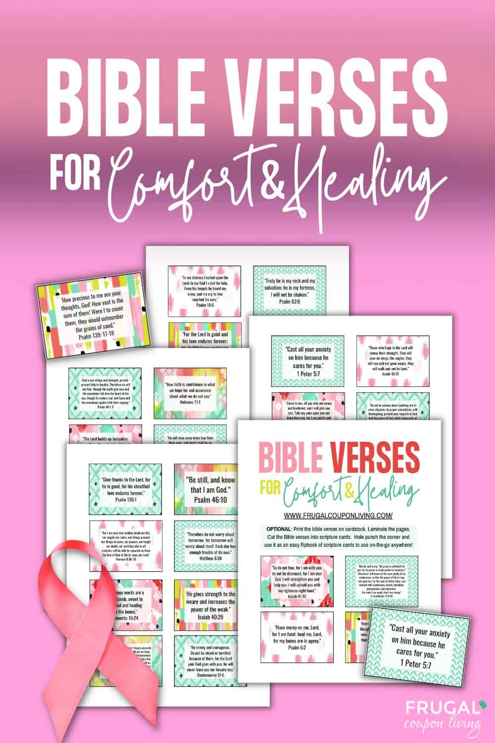 Printable Bible Verses About Cancer and Christian Gift Idea