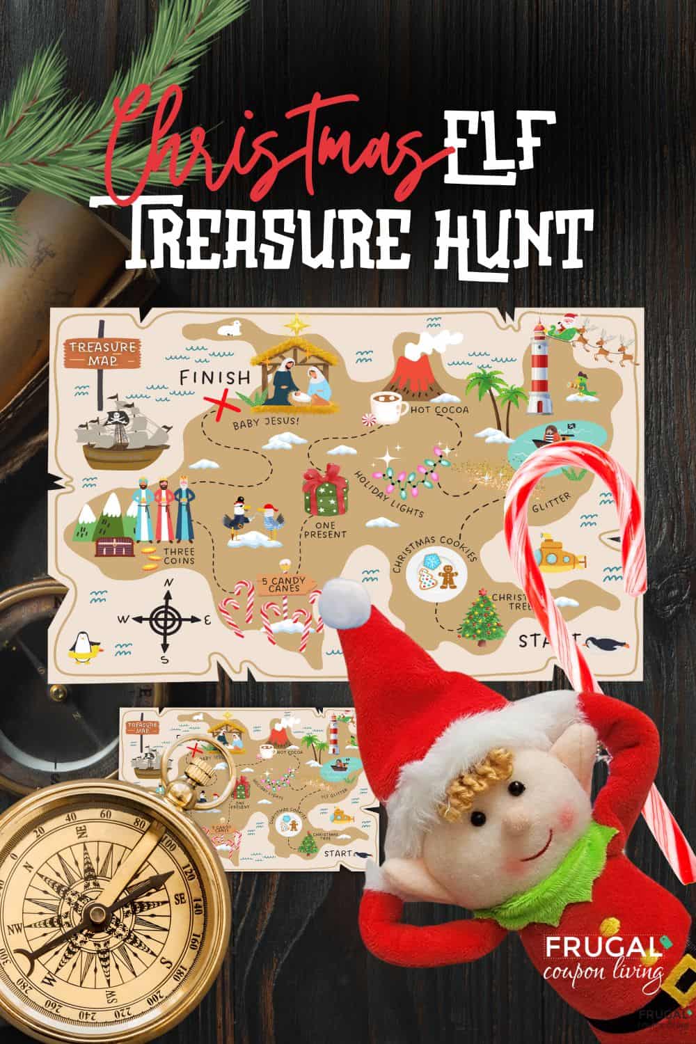 Elf Treasure Hunt Printable Map