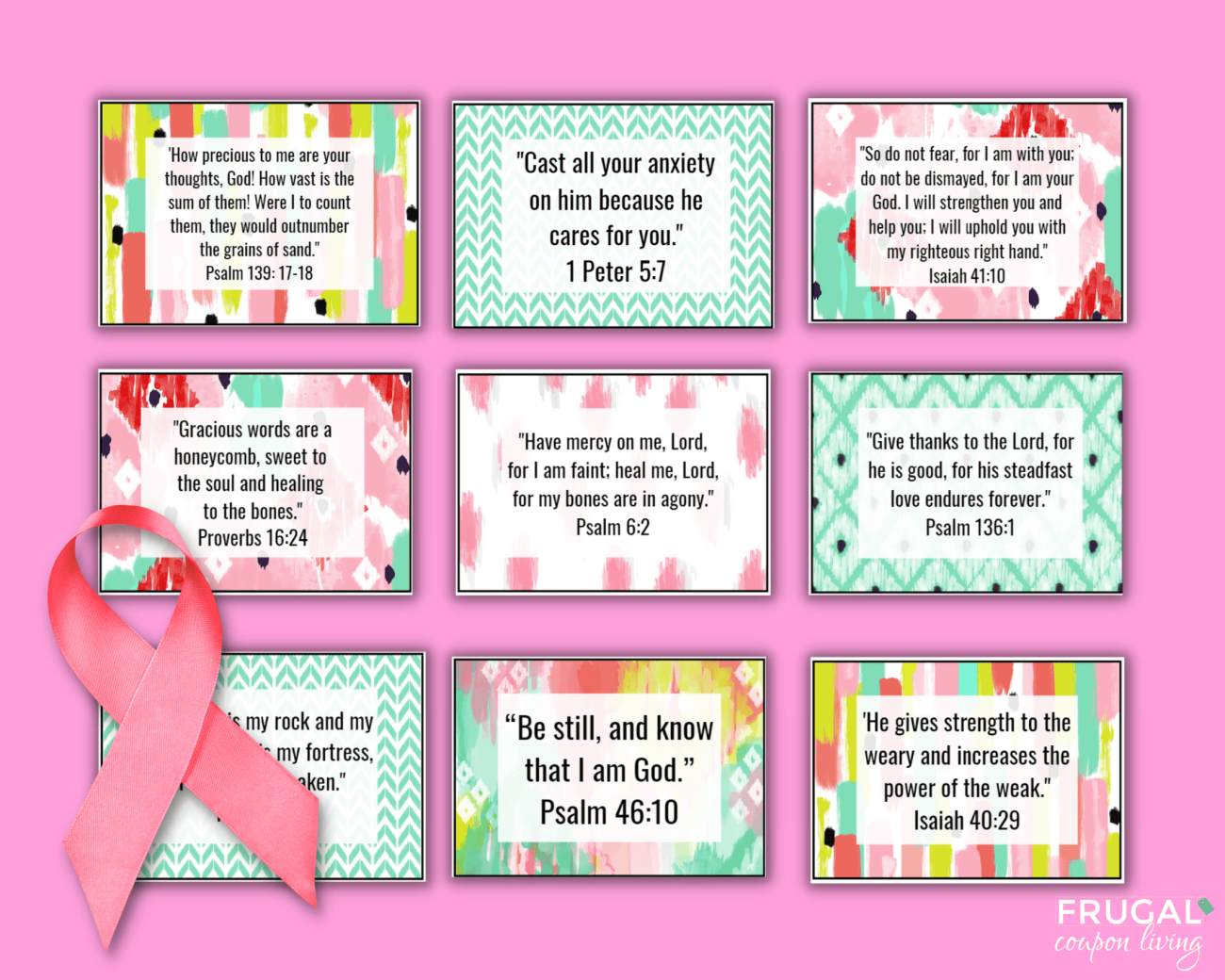 bible verse printable healing scripture cards for cancer
