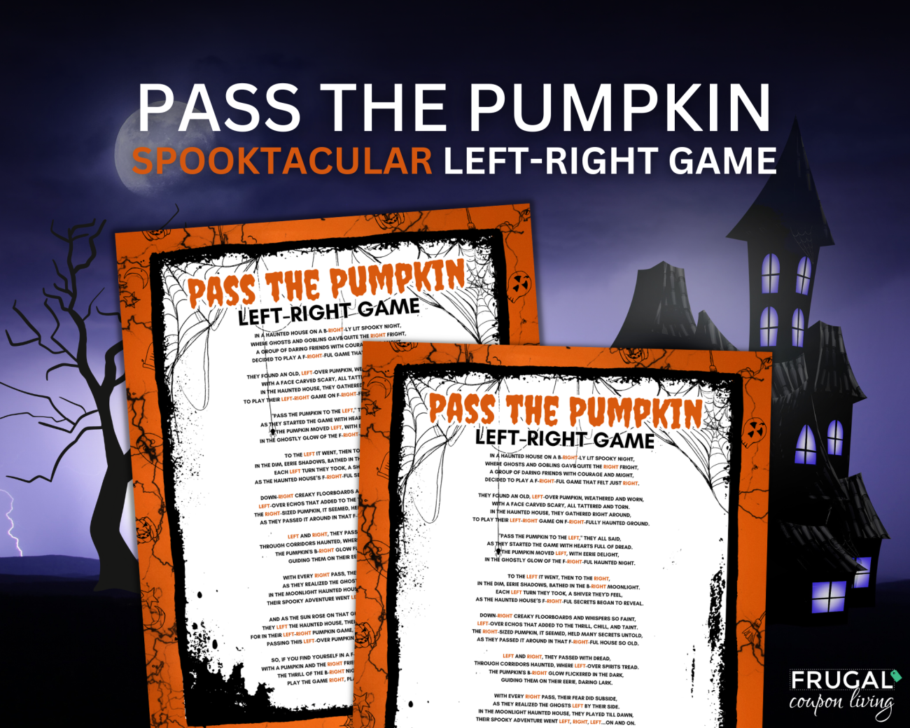 pass the pumpkin game printable