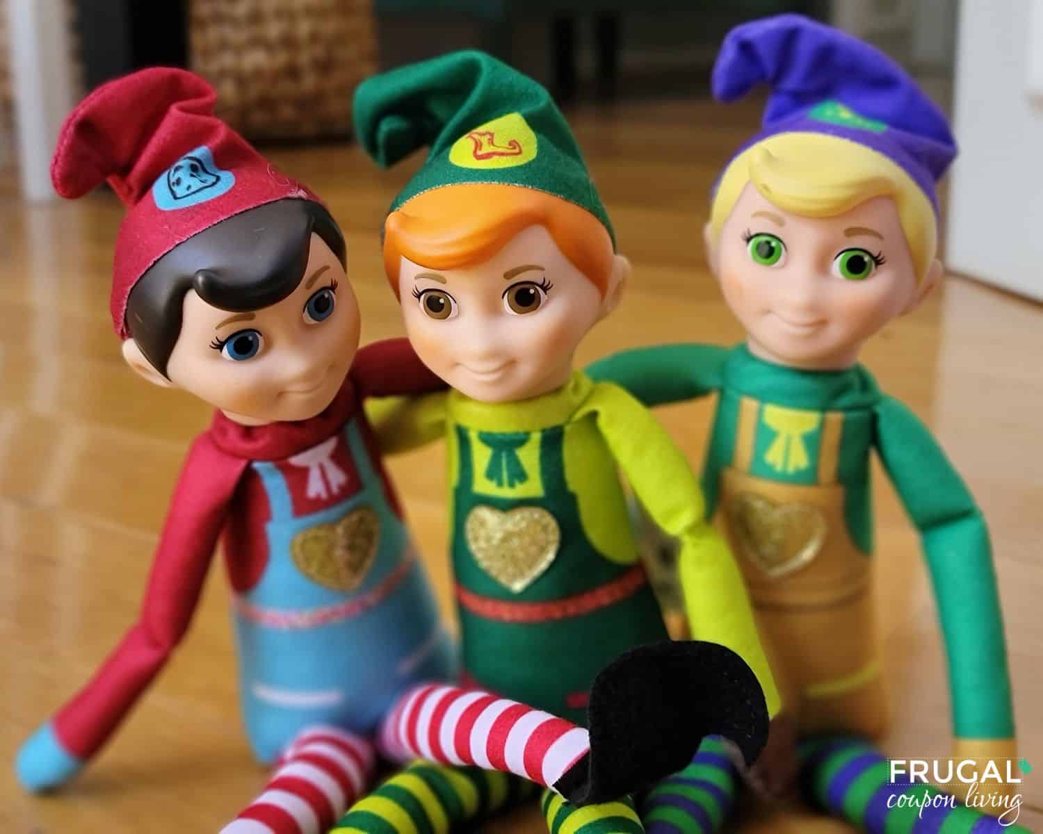 trio of elf dolls called elf mates