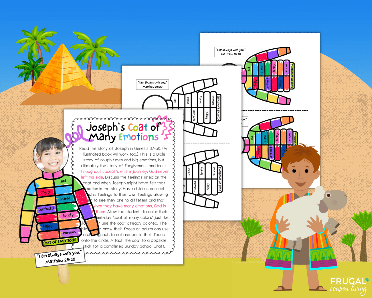 cute joseph bible story craft for kids